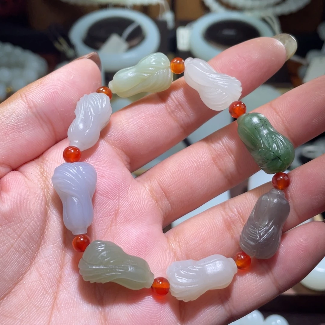 和田玉未镶嵌手链