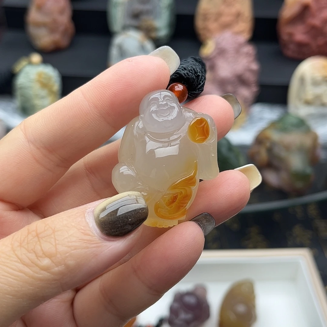 木***.玛瑙/玉髓未镶嵌颈饰