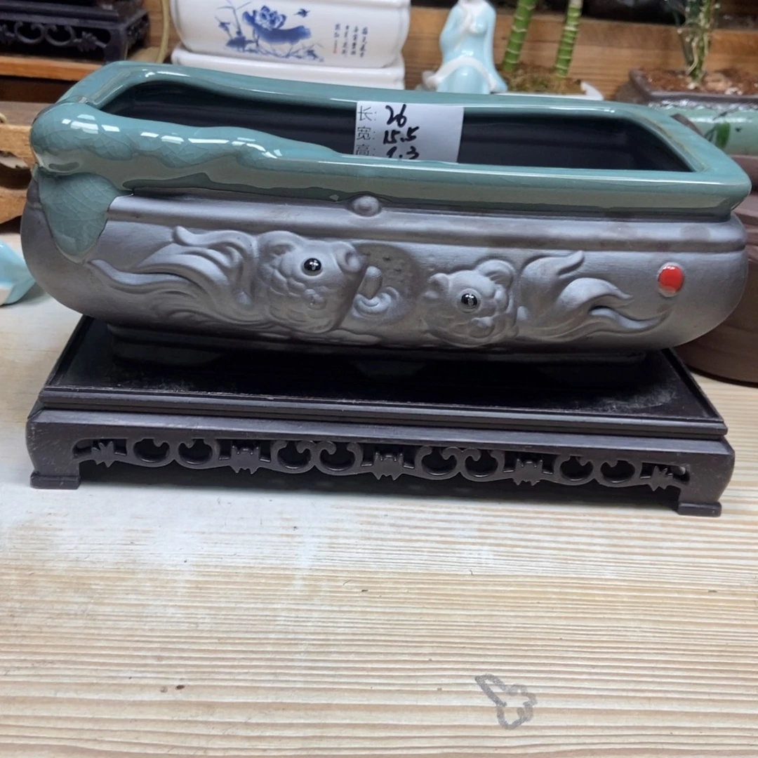 瓷片陶瓷花盆陶瓷艺术