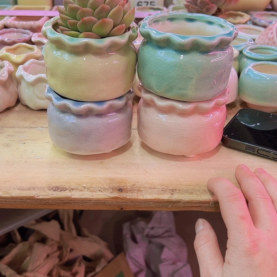 陶瓷花盆当场凑满12包邮