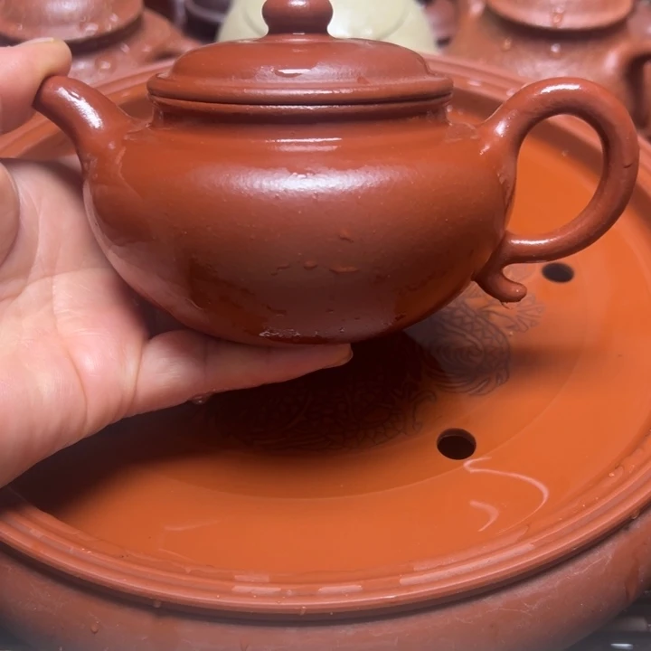 紫砂茶壶宜兴原矿大红泥