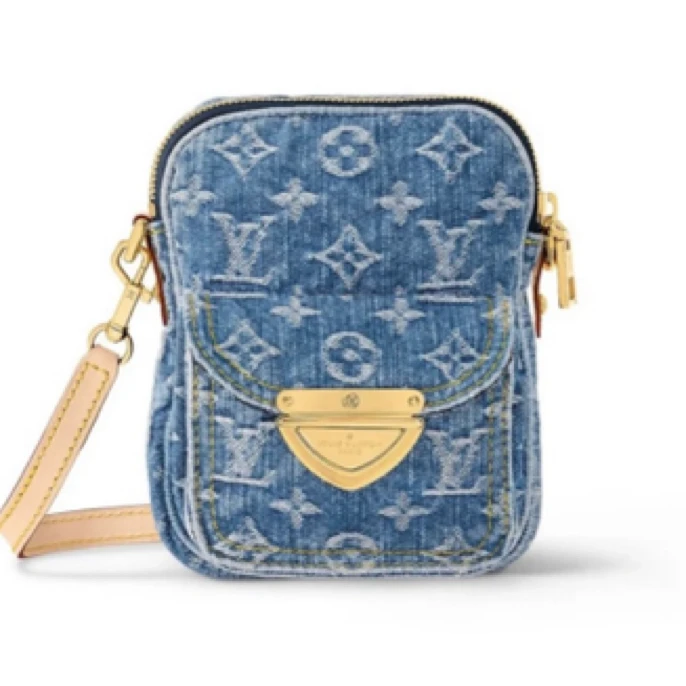 99新 LouisVuitton/路易威登 货号2417890 蓝色丹宁牛仔相机包 芯