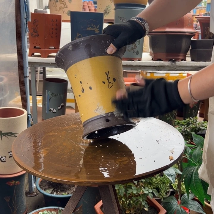 宜兴紫砂花盆花盆花盆花盆A443