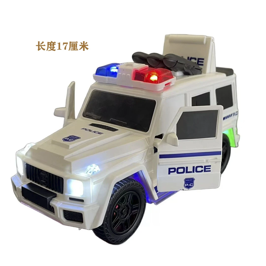 万向变形警车灯光音乐0-3男孩玩具车3-6岁宝宝玩具小汽车生日礼物