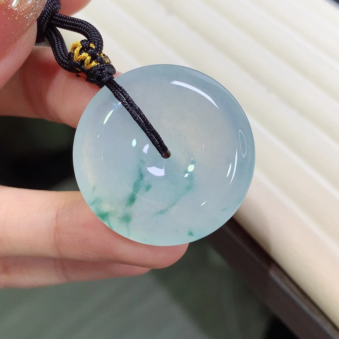 翡翠未镶嵌颈饰29.8-7.3
