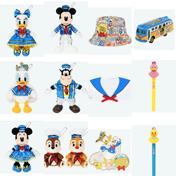 东迪乐园 国王唐老鸭palooza奇奇蒂蒂皮特毛绒挂件周边