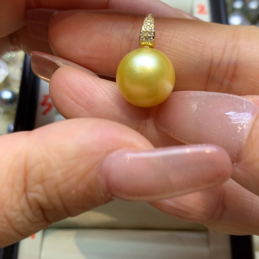 颈饰银S925镶嵌海水珍珠