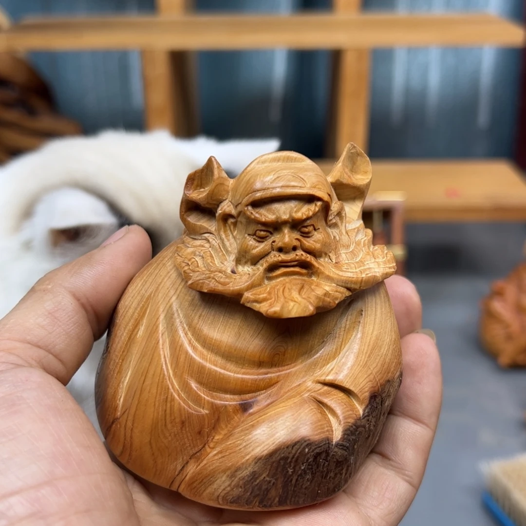 锦***魁木崖柏木摆件手把件