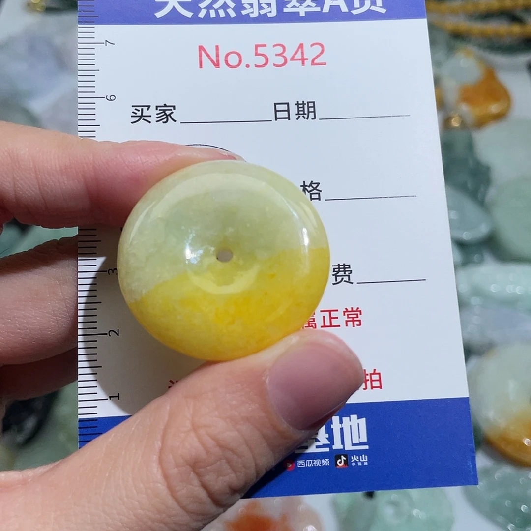 翡翠未镶嵌挂件5342