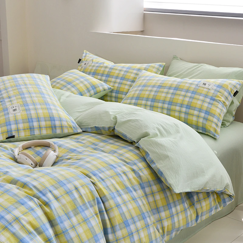 100全棉A类纯棉四件套三件套床单被套枕套套件母婴级贴身裸睡透气