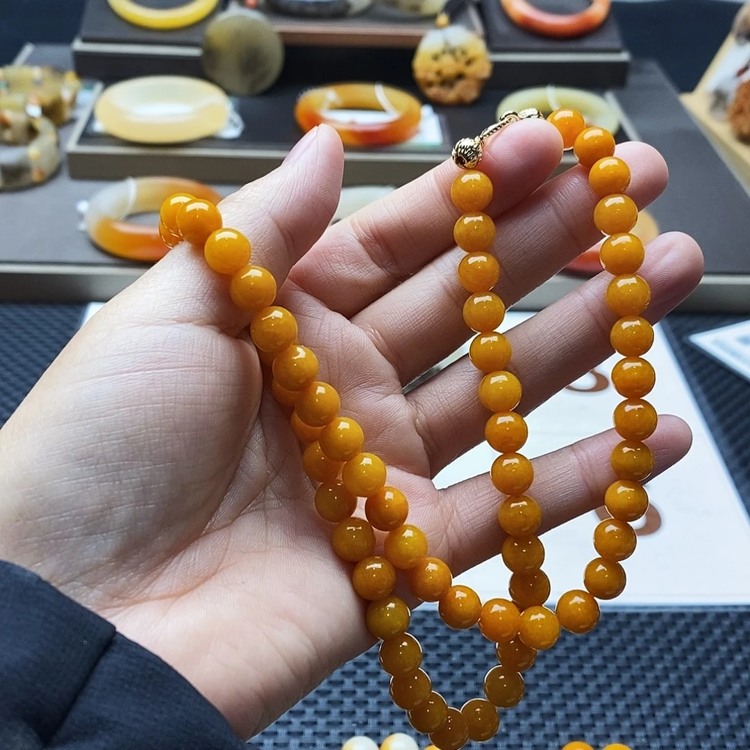 石英质玉（黄龙玉）未镶嵌手镯