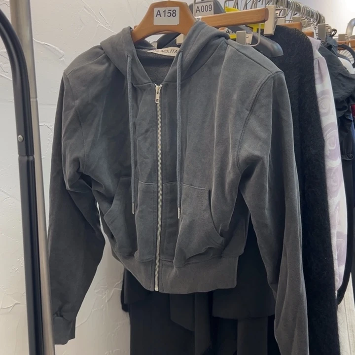 All In 韩国代购原版 灰色卫衣外套
