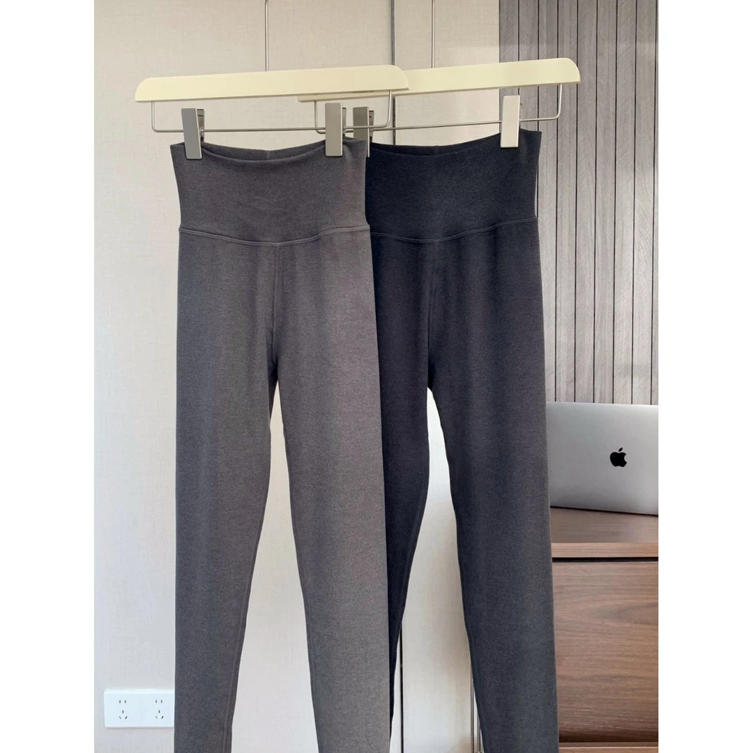 老王甄选 冬季新款 简约休闲修身外穿款女士瑜伽裤