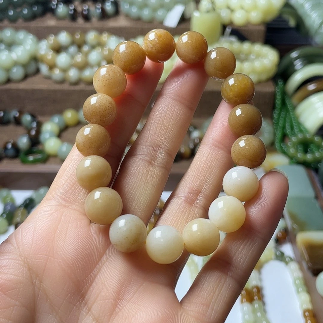 和田玉手链未镶嵌可****◎