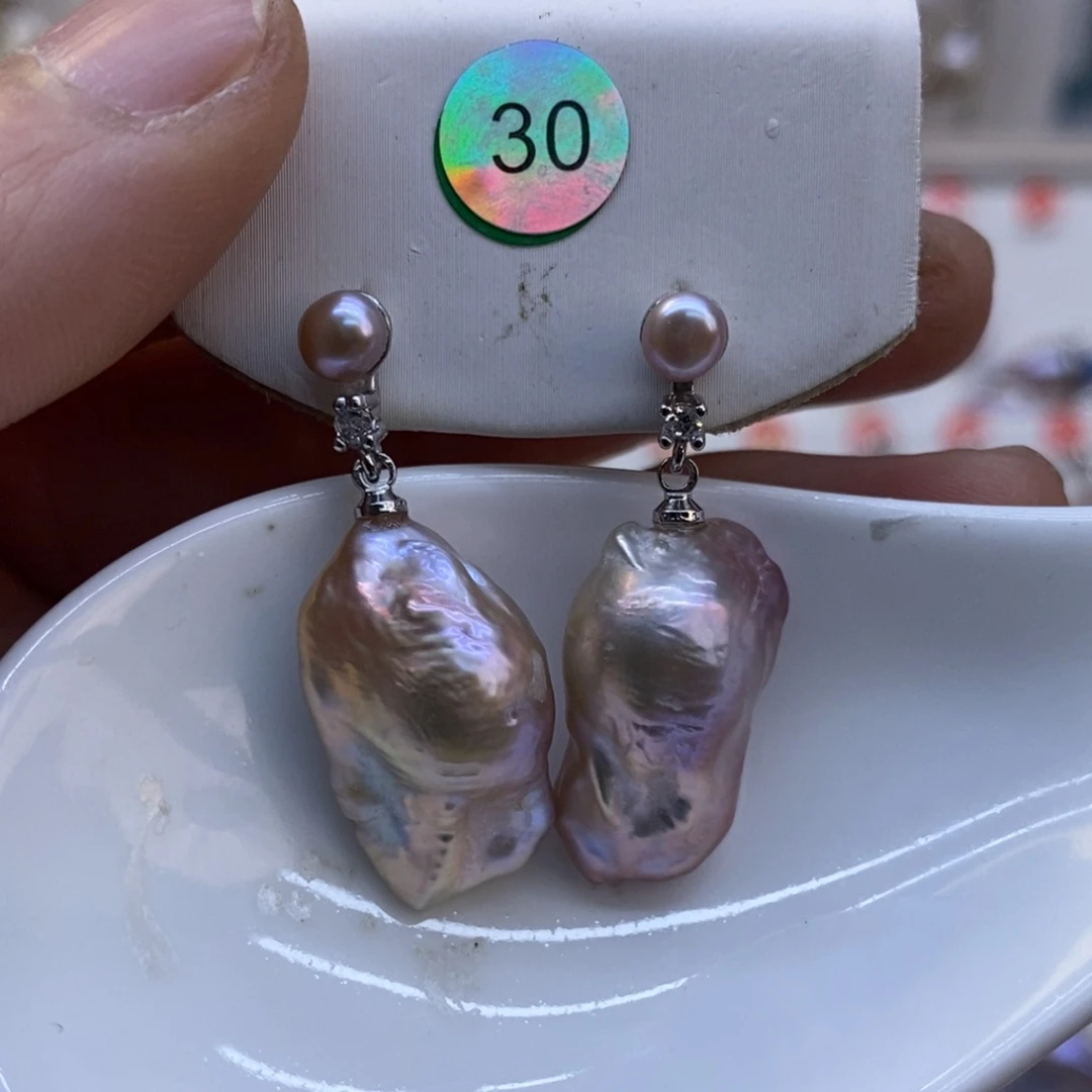 美丽哦哦哦淡水珍珠未镶嵌