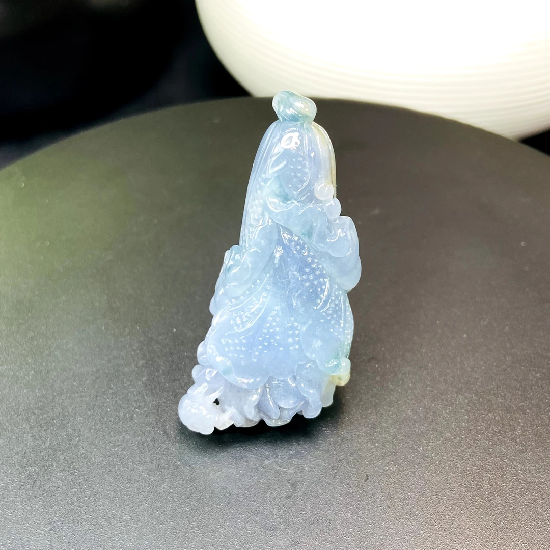 RX23天然缅甸A货翡翠三彩紫白菜/050978/北京中保拍卖