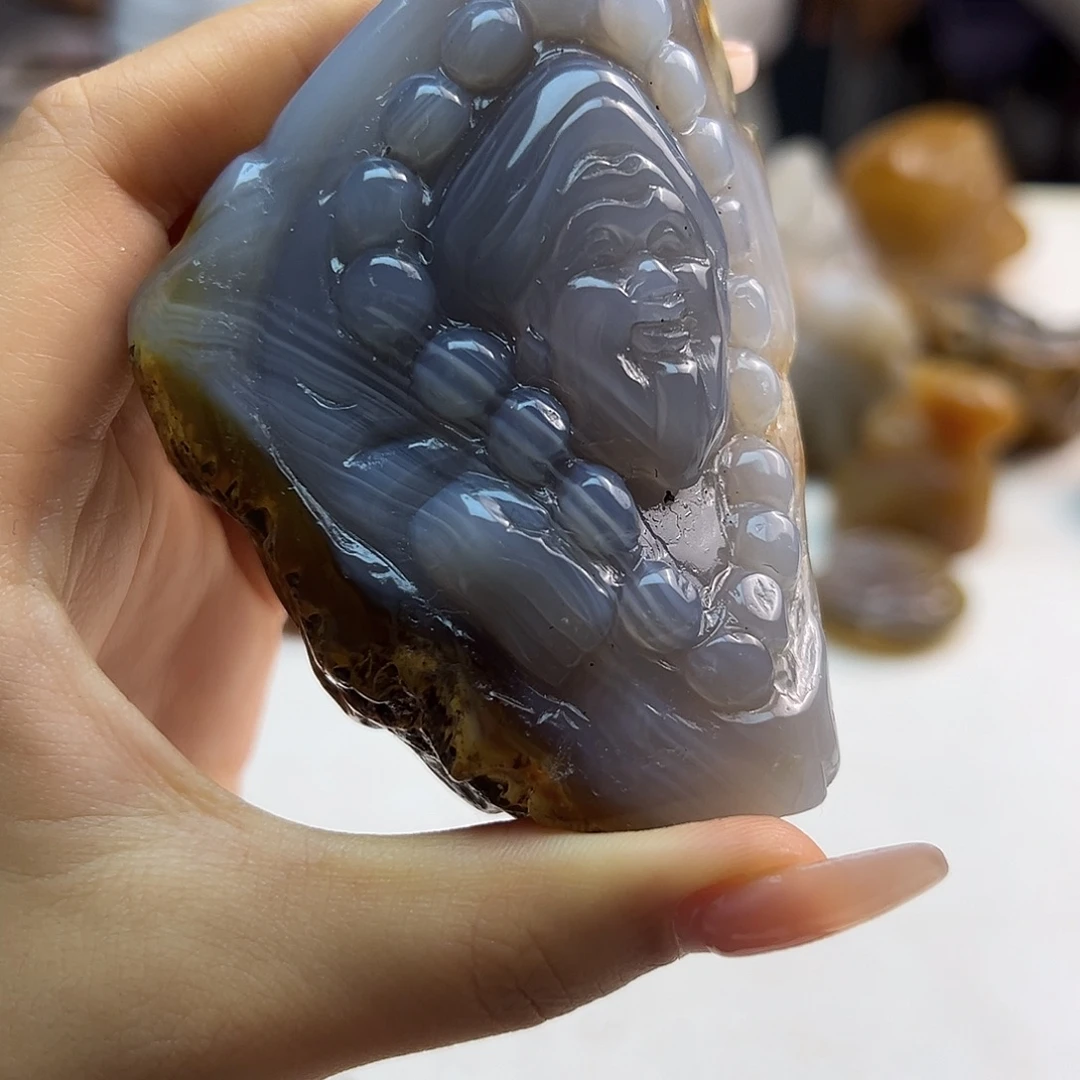 玛瑙/玉髓未镶嵌项链