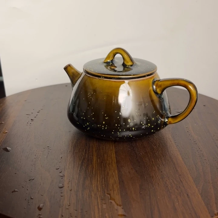 摆件茶叶末釉石瓢壶kkkkkkkkkkkkkkk