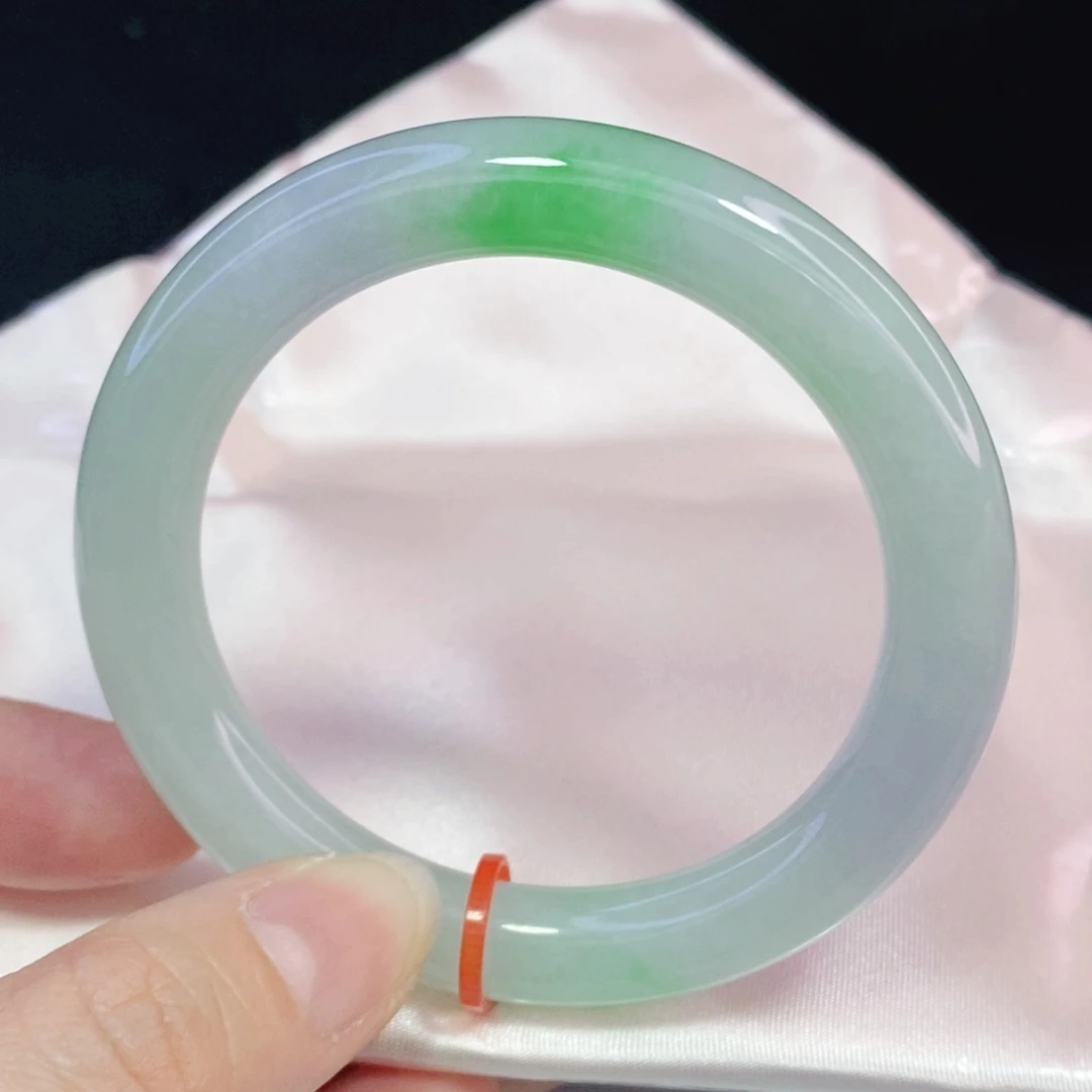 未镶嵌手镯翡翠53圆镯新货