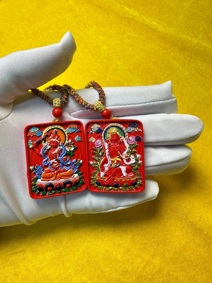 文殊精美吊牌 （兔）+大势至精美吊牌（马）