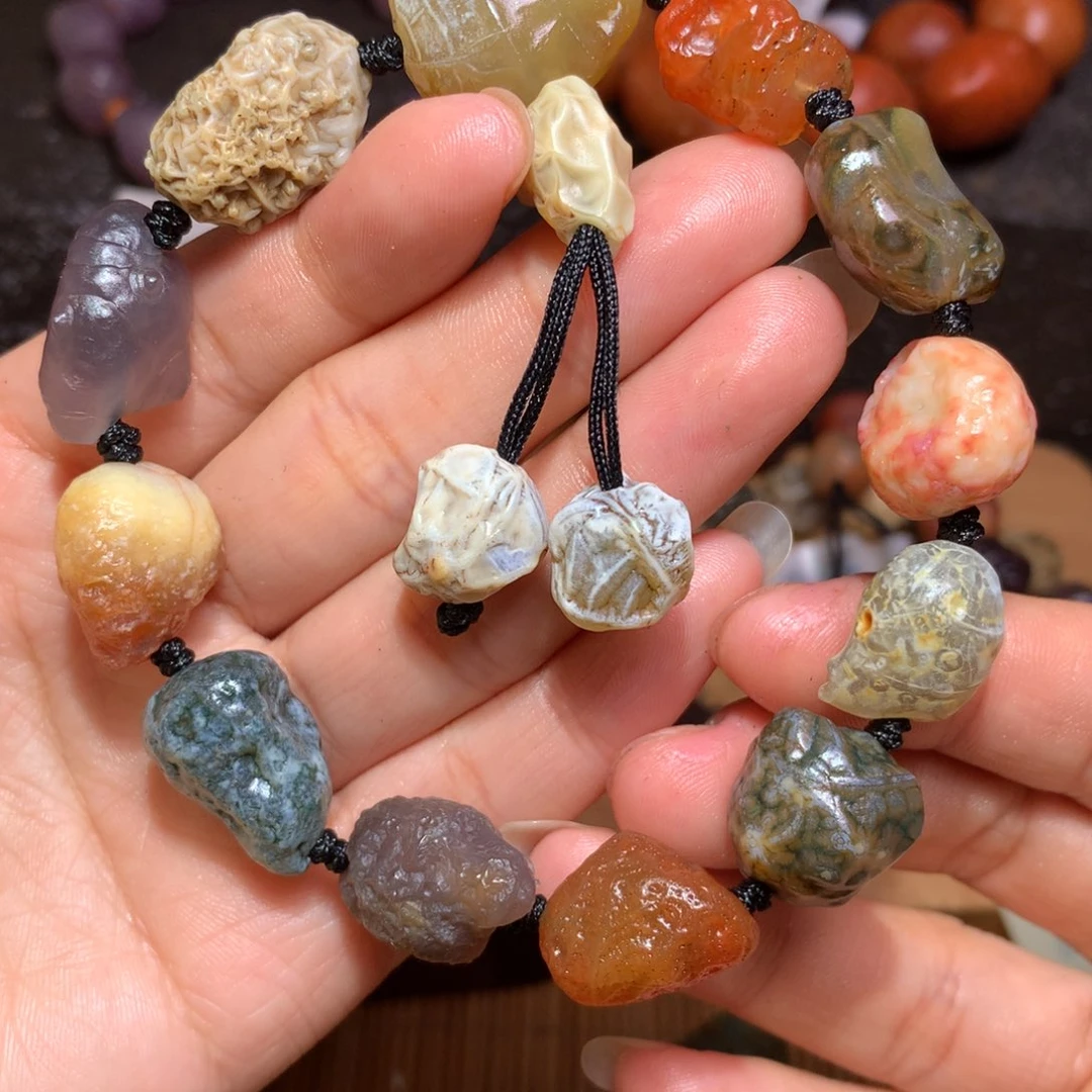 未镶嵌玛瑙/玉髓珠宝半成品