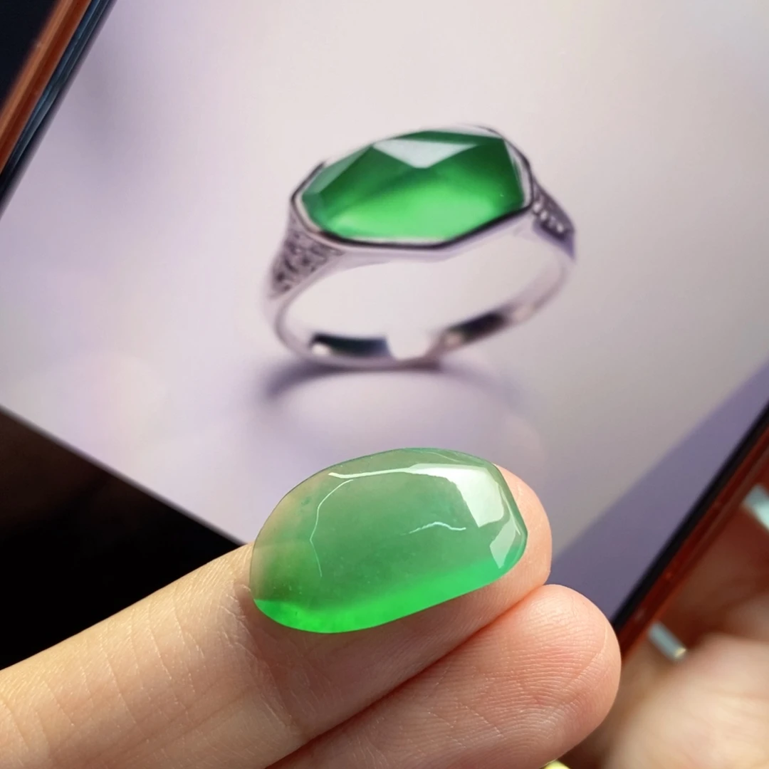 定制翡翠未镶嵌    高级质感戒指