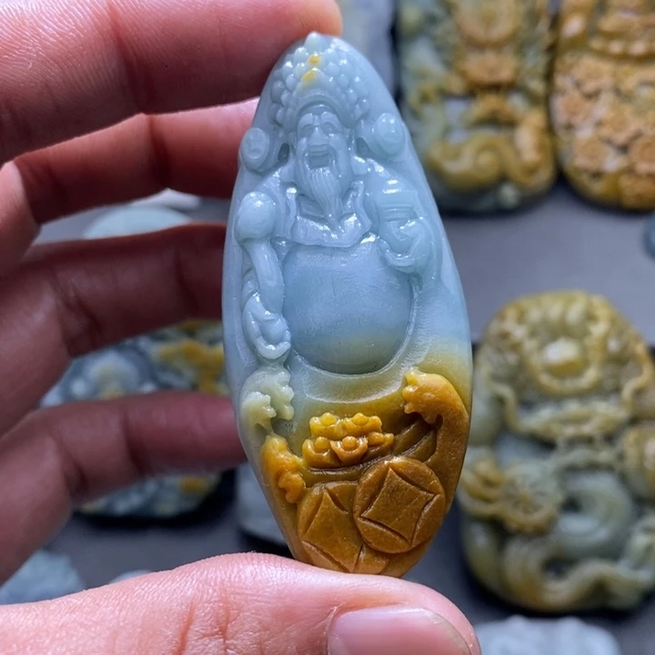 定制翡翠未镶嵌财神爷