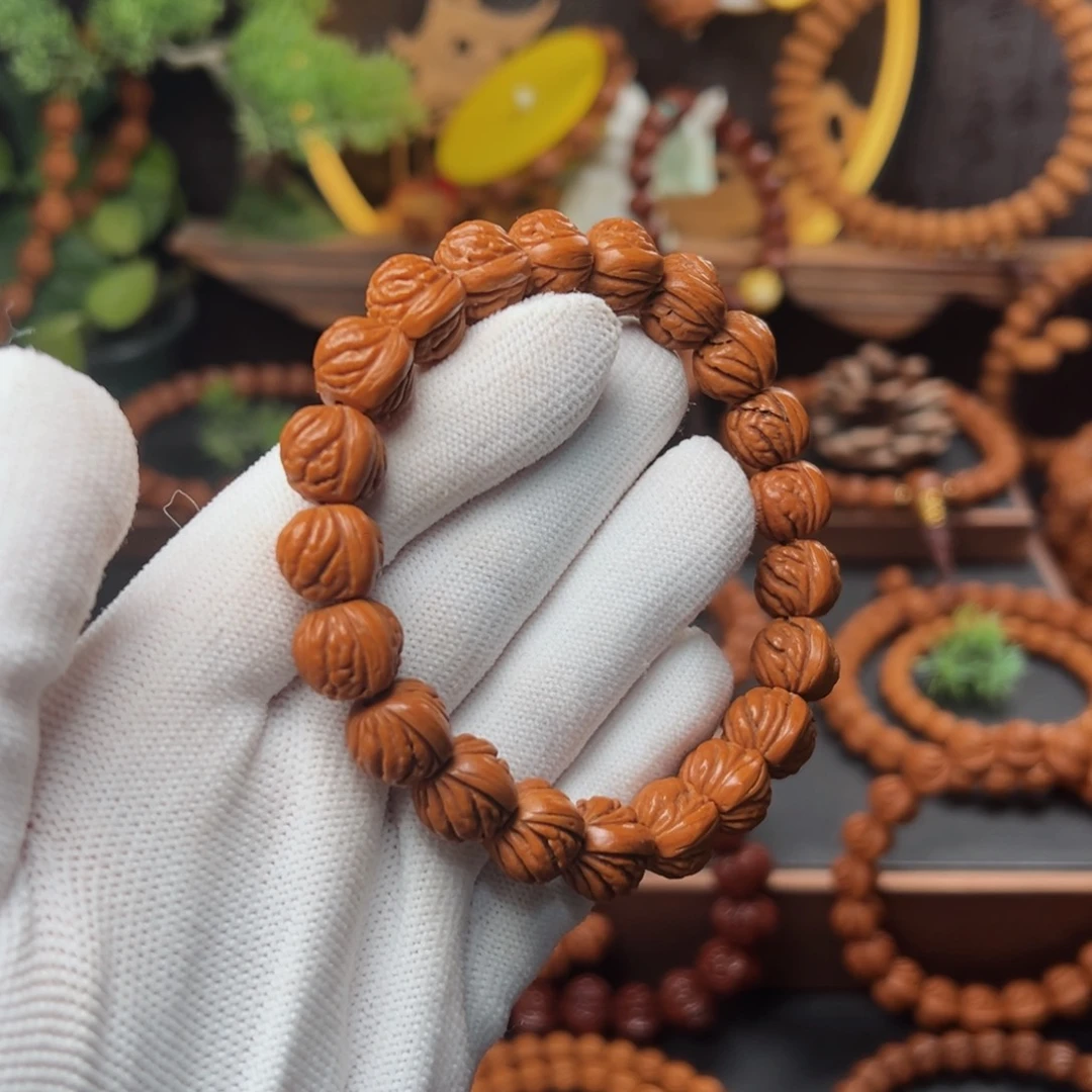 吊坠桃核13火麒麟手串