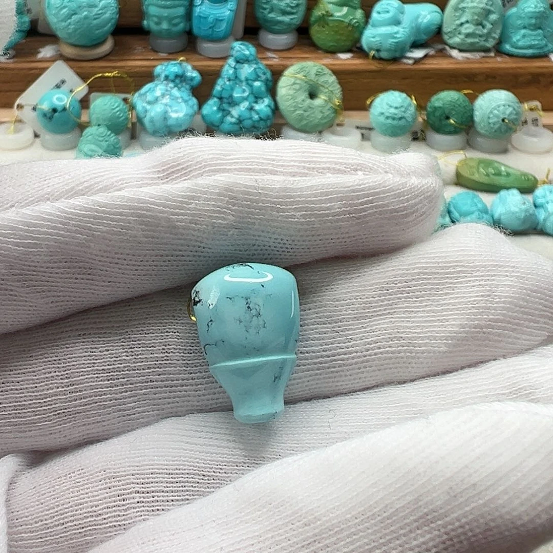 绿松石三通 未镶嵌