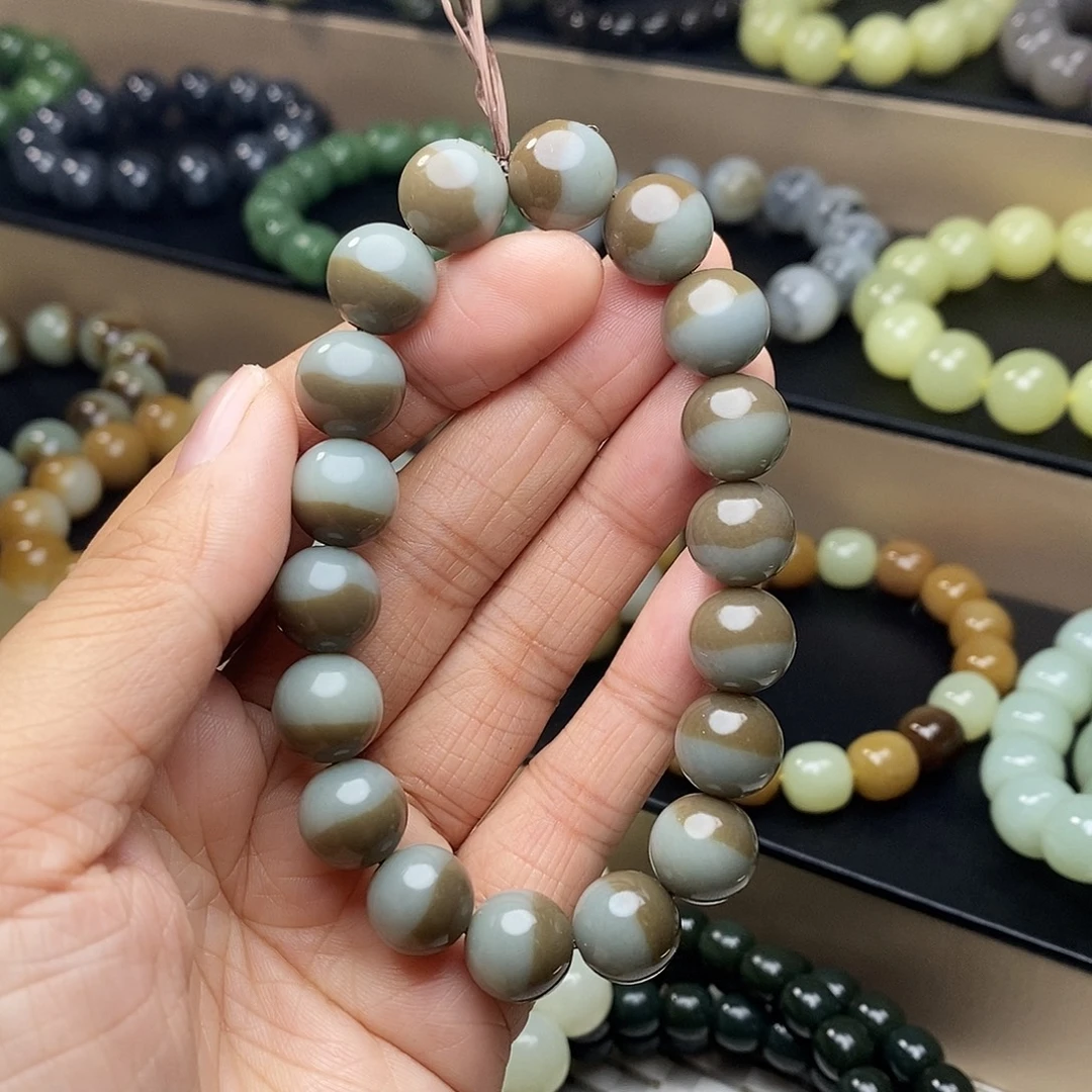 和田玉未镶嵌手链卡12