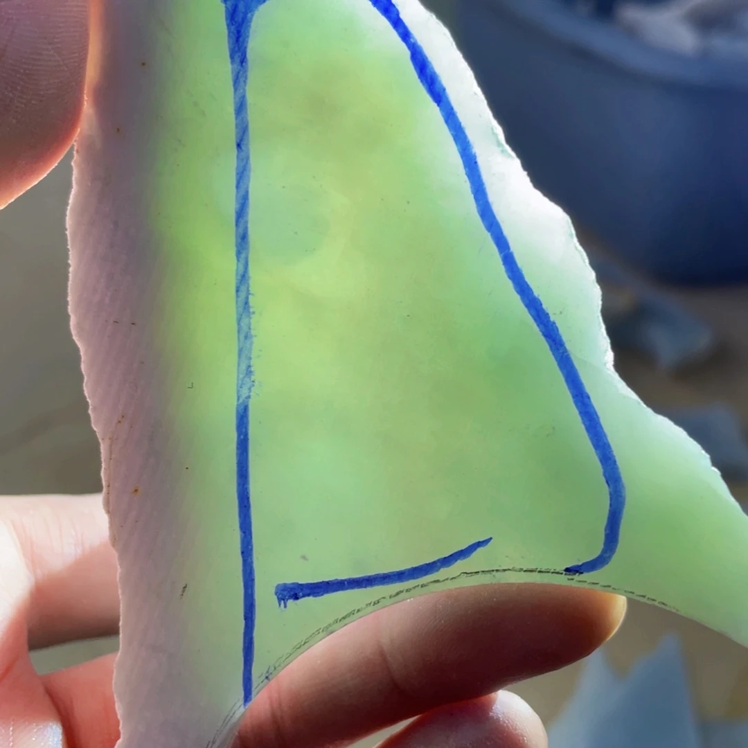 翡翠挂件未镶嵌K缅甸天然翡翠片料