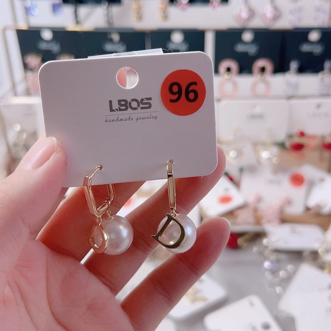 锆石纯铜合金耳环