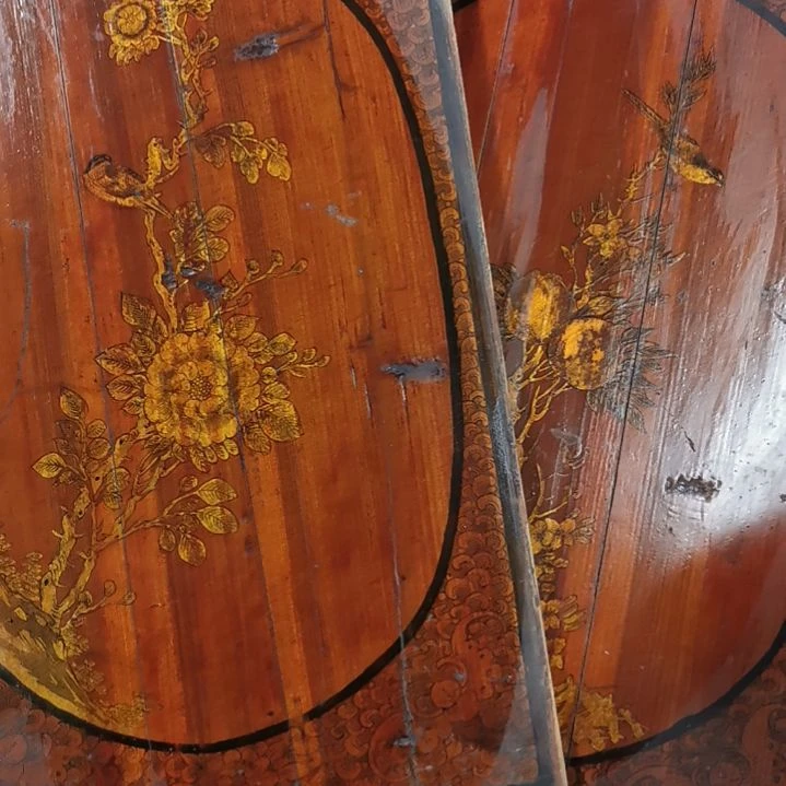 木若*老木雕花版一对