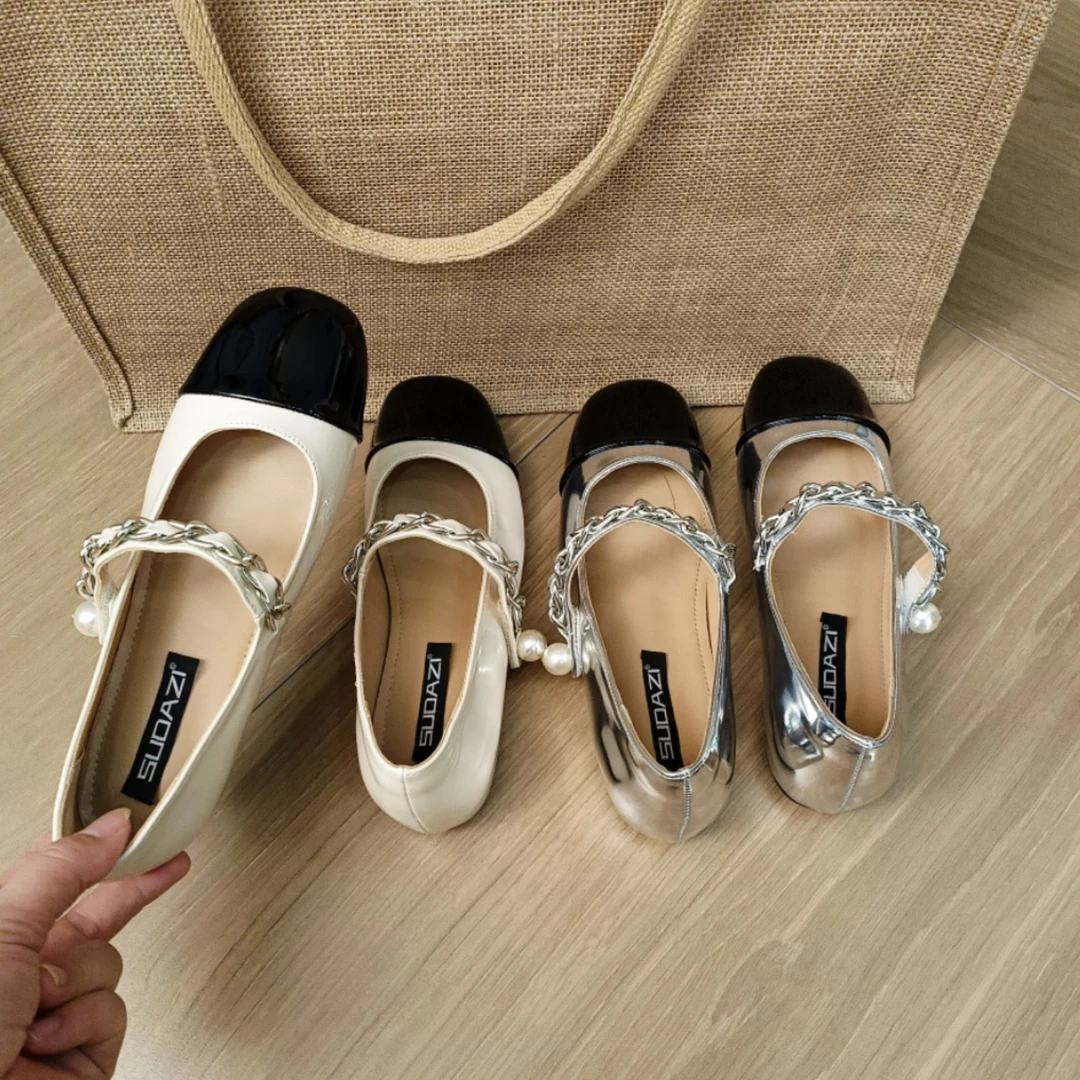 小个子内增高5cm单鞋女2025夏季玛丽珍新款时尚舒适百搭方头女鞋