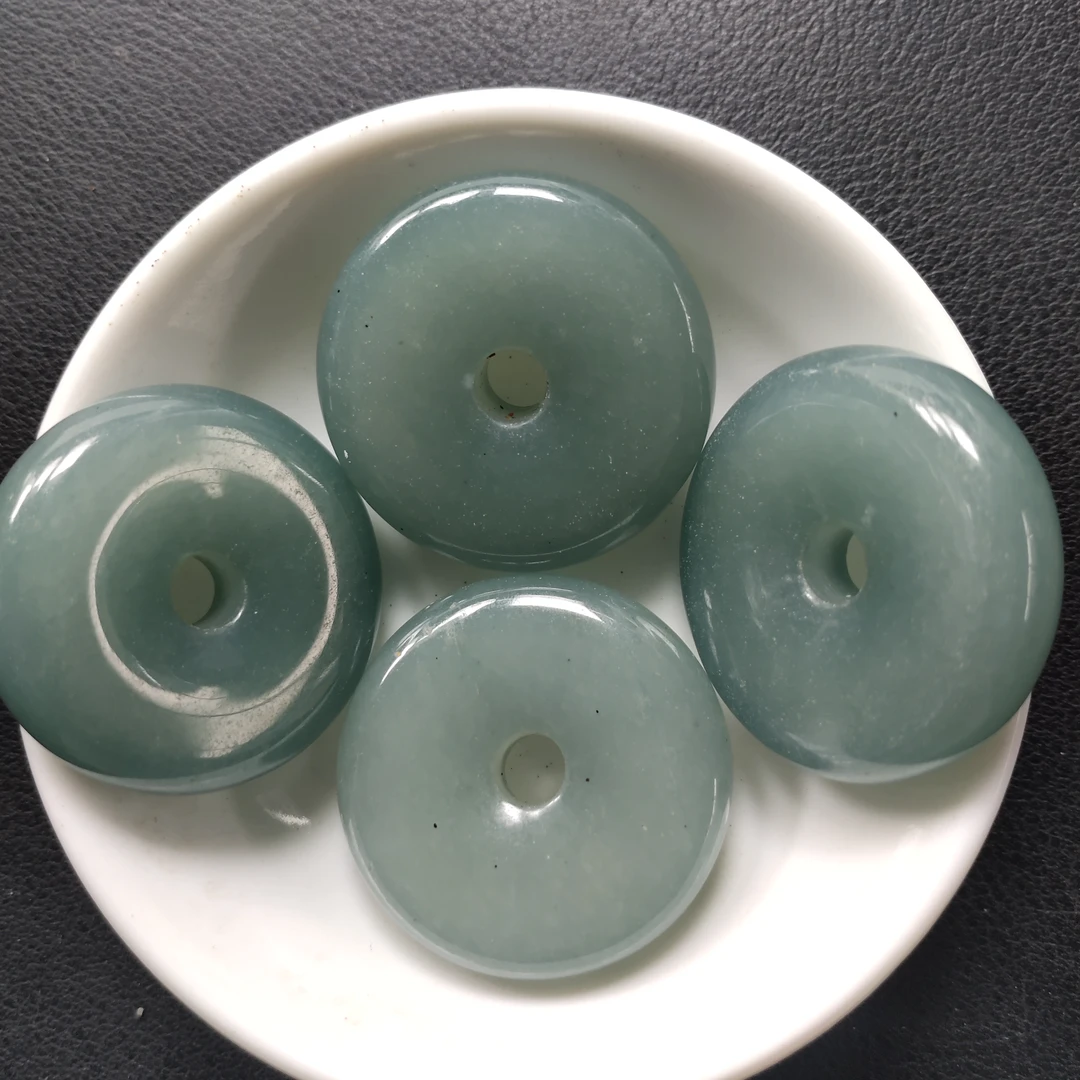 散珠w3082高冰蓝水平安扣29*8mm*1颗