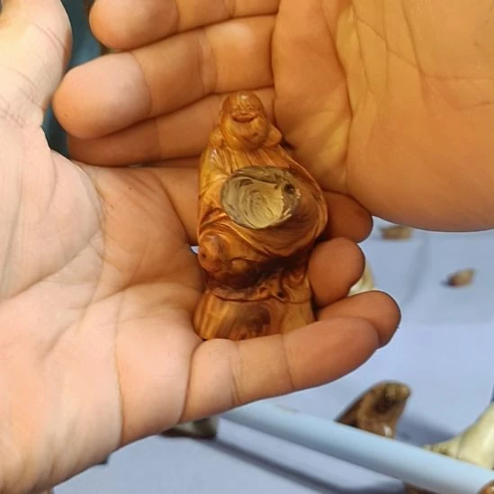 柏木（崖柏）太行崖柏笑佛手把件