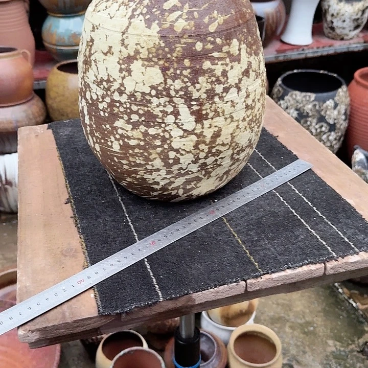 紫砂花盆高度30口径12无孔