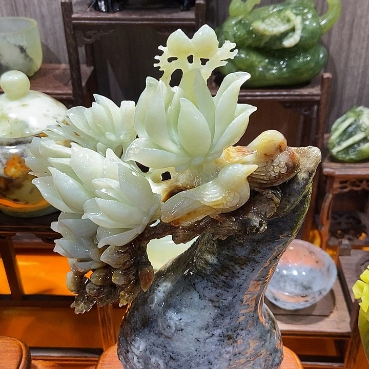 蛇纹石玉（覆膜）珠宝奇石合金