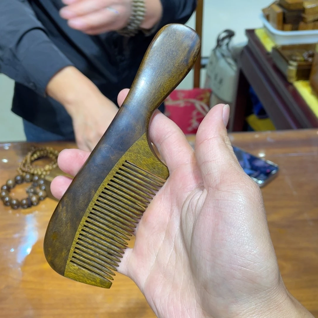 金丝楠阴沉金丝楠美人梳