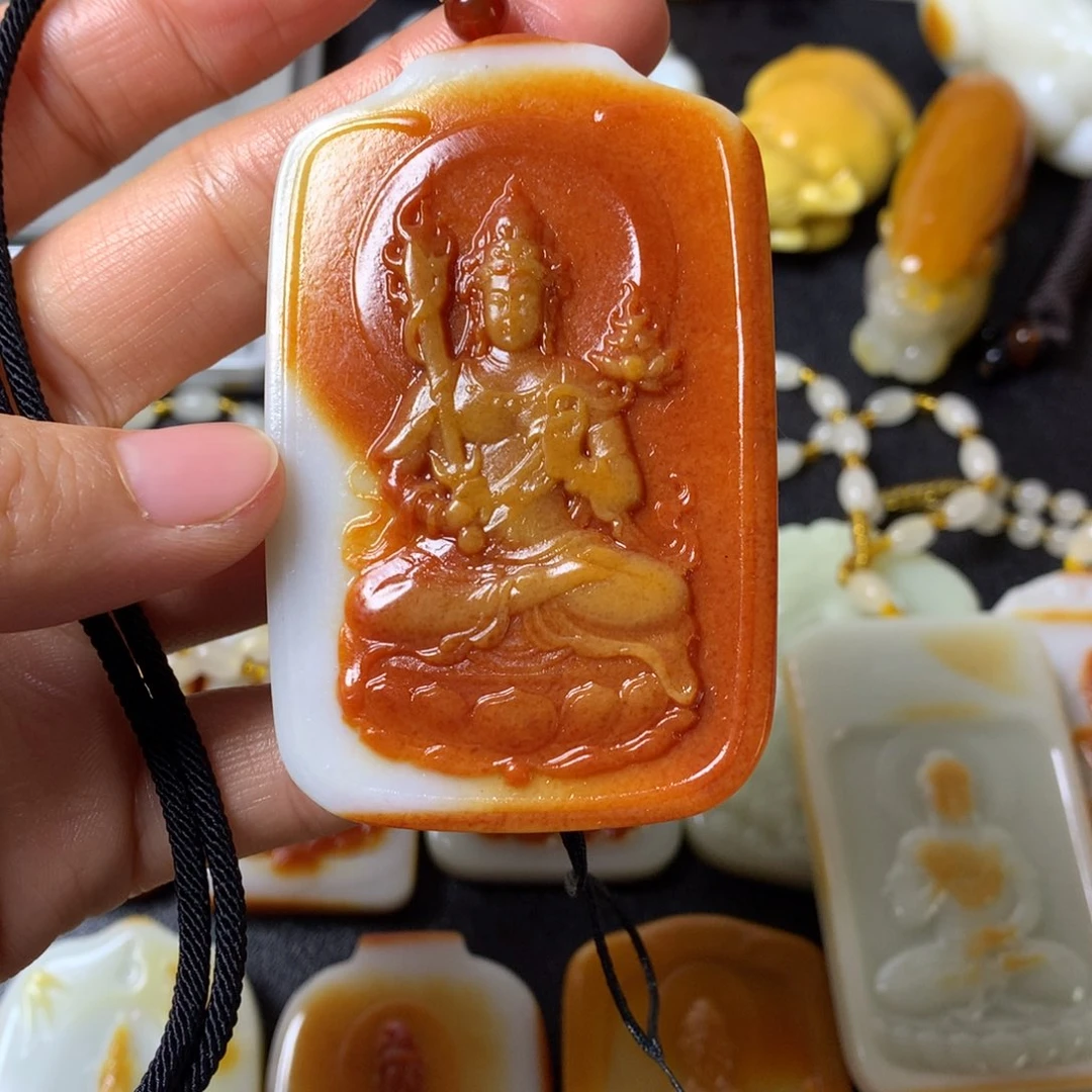 和田玉颈饰未镶嵌许***藤