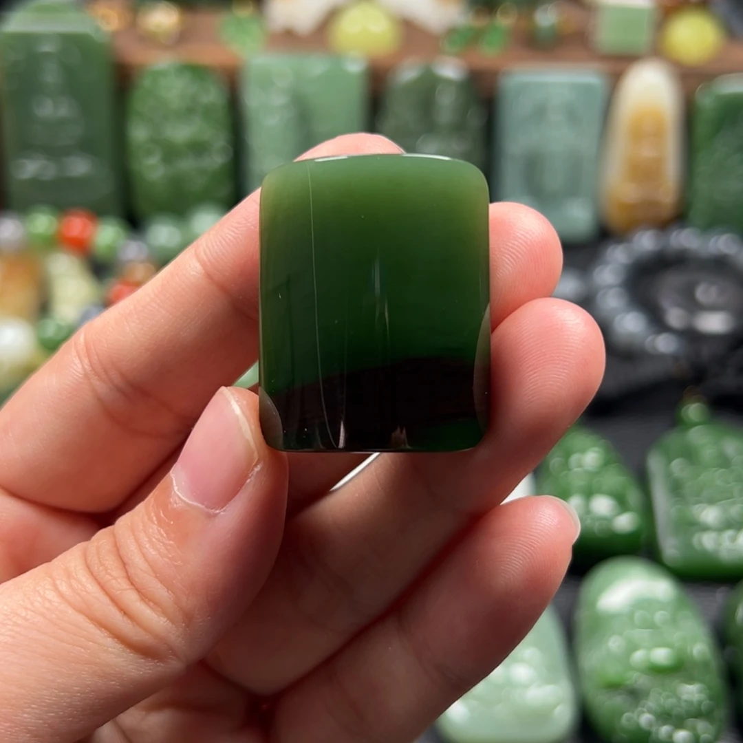 和田玉（碧玉）吊坠(不含链)未镶嵌