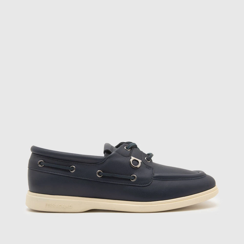 FERRAGAMO菲拉格慕新品牛皮系带圆头男士运动休闲鞋板鞋774041