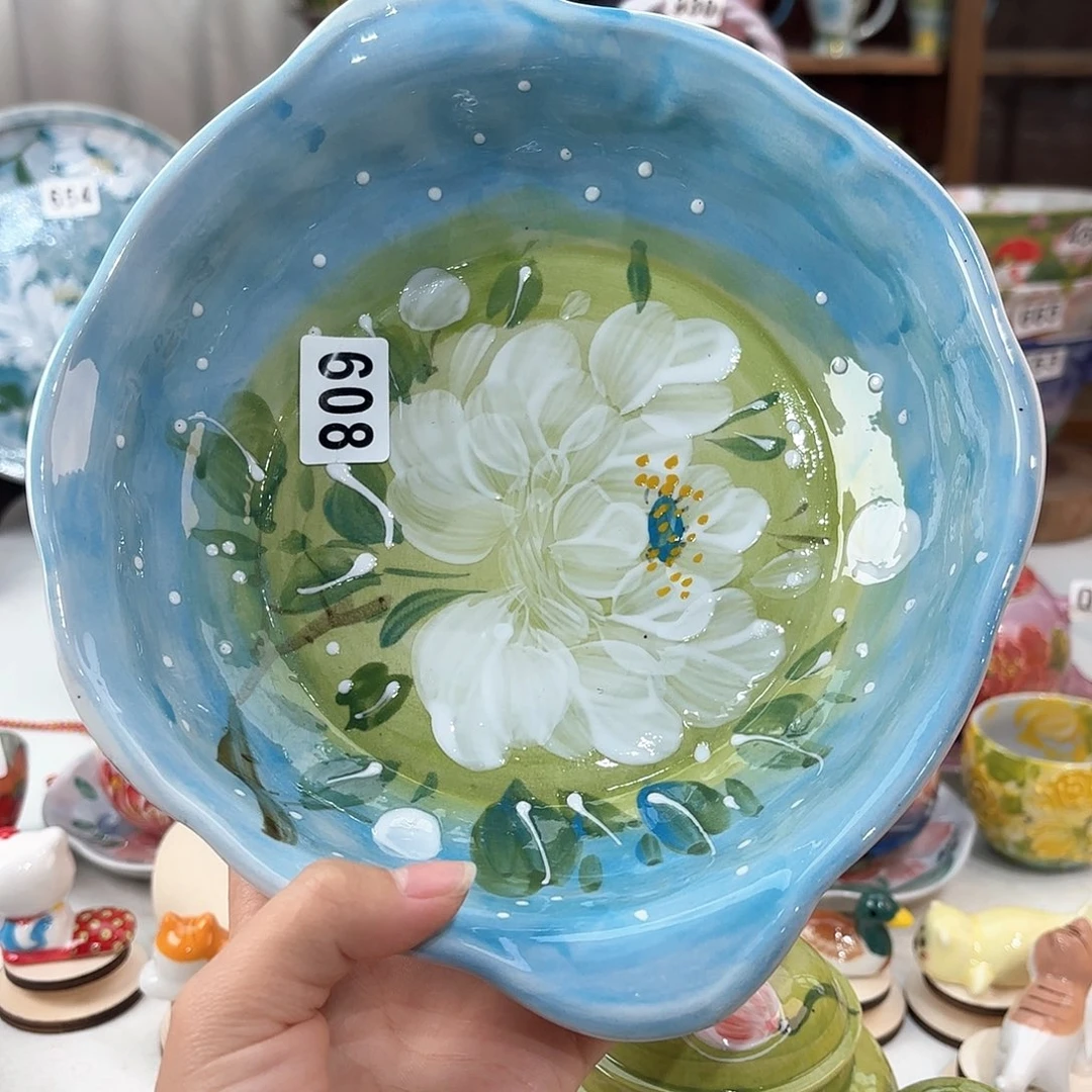 景德镇手绘高温釉下彩陶瓷茶具