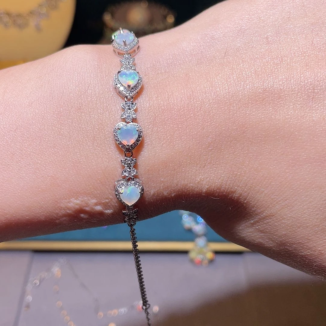 银S925镶嵌欧泊手链）繁**点