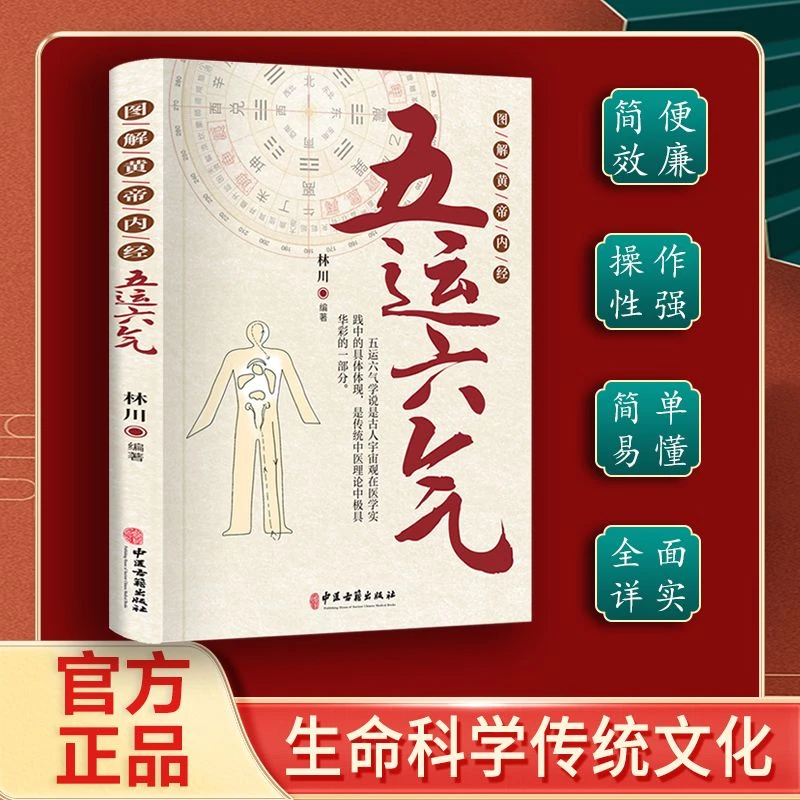 黄帝内经与五运六气 图解中医养生阴阳五行家庭保健国学玄学