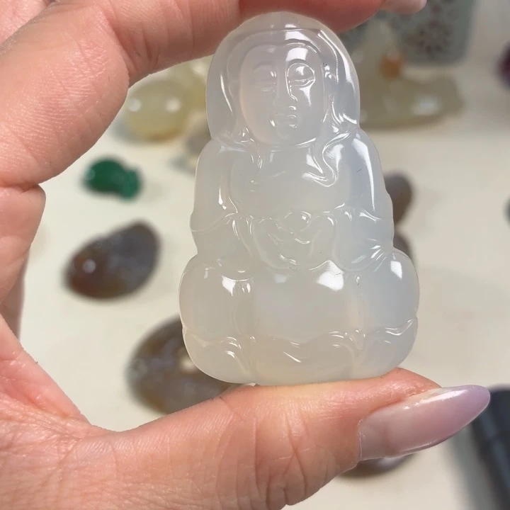 玛瑙/玉髓未镶嵌吊坠(不含链)