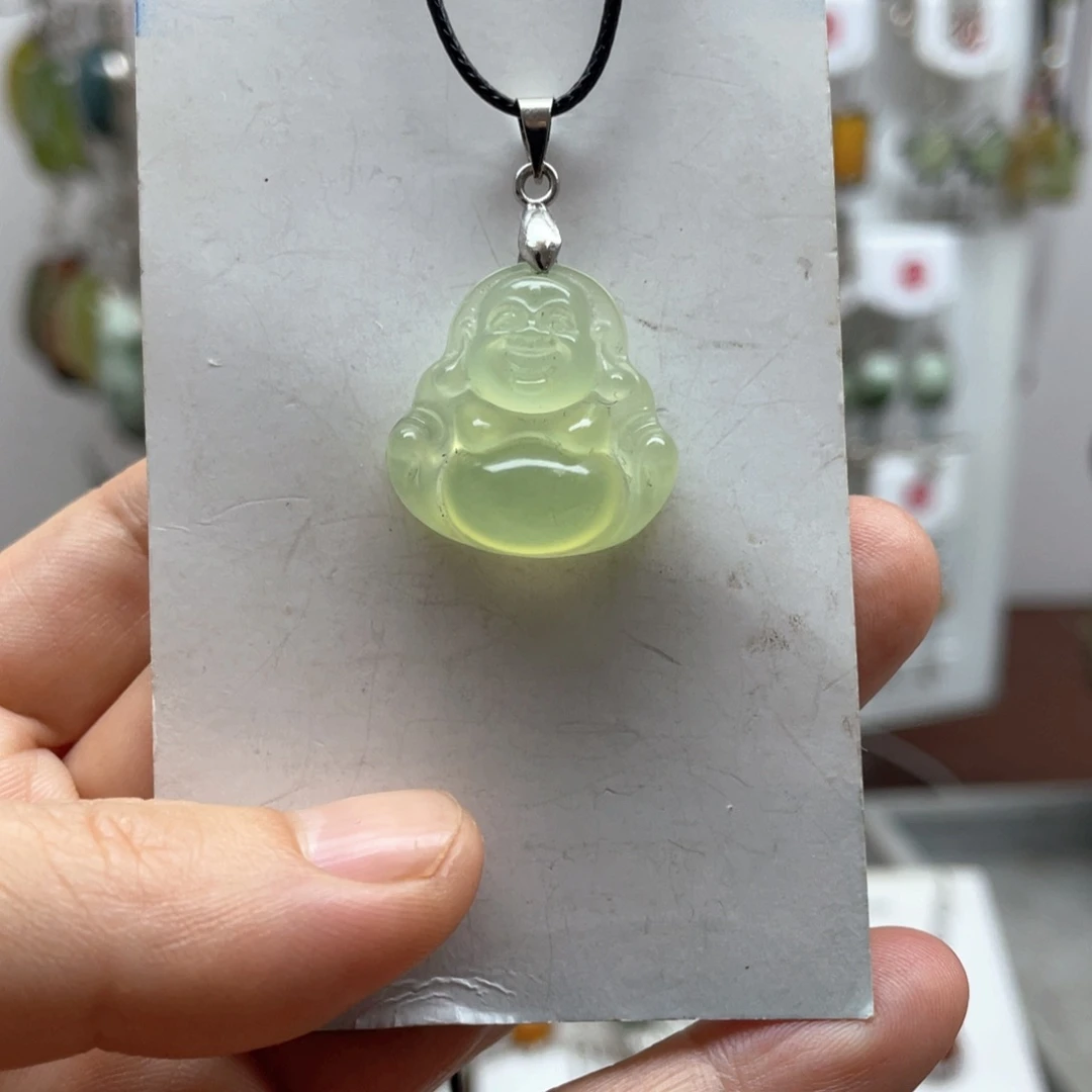 蛇纹石玉未镶嵌吊坠