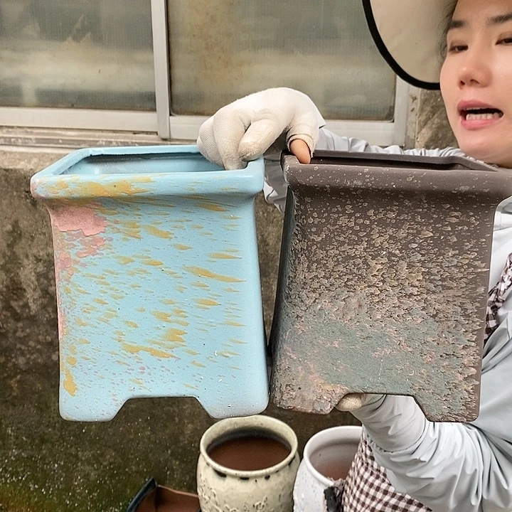 紫砂花盆正品口16高19