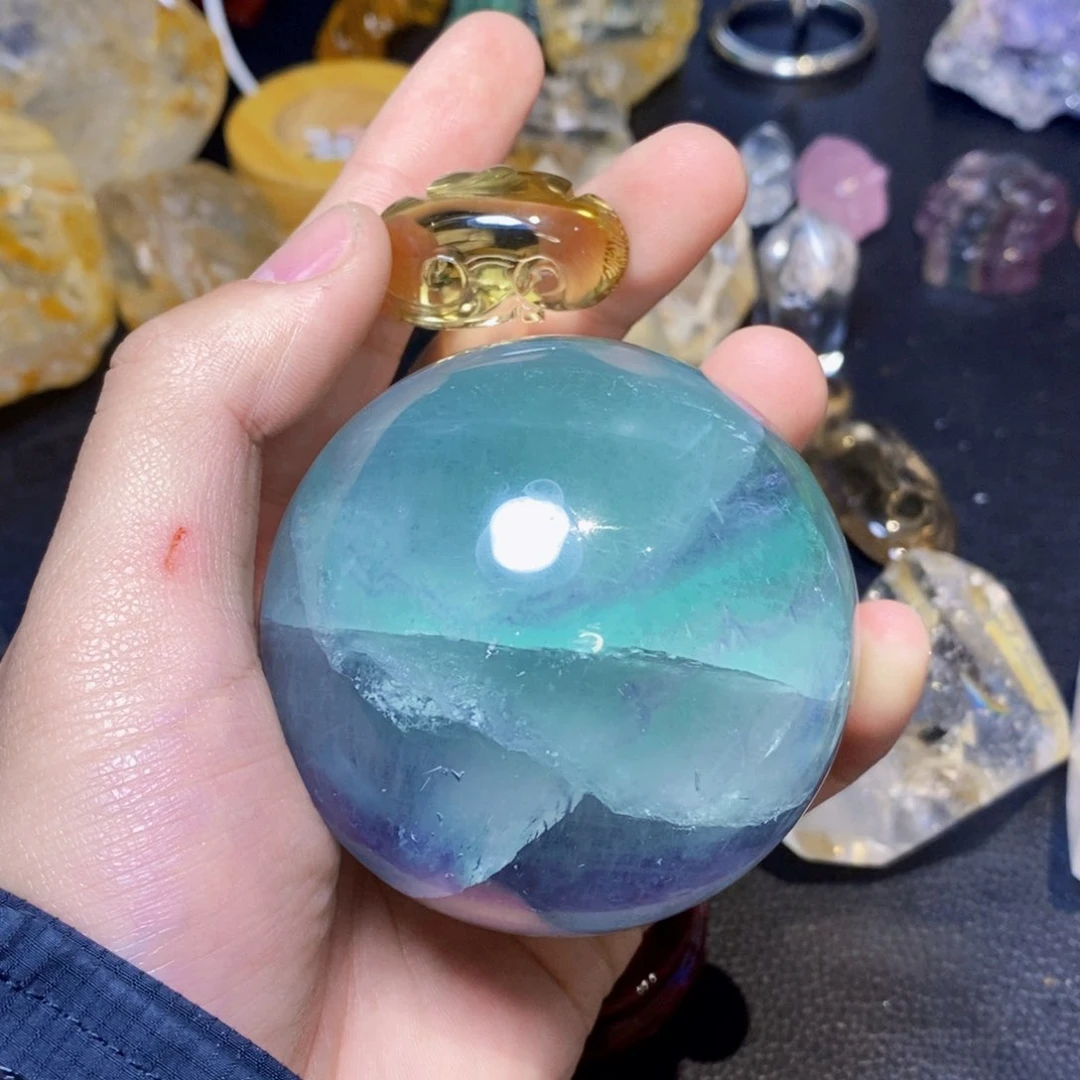 萤石天然萤石球未镶嵌S****l