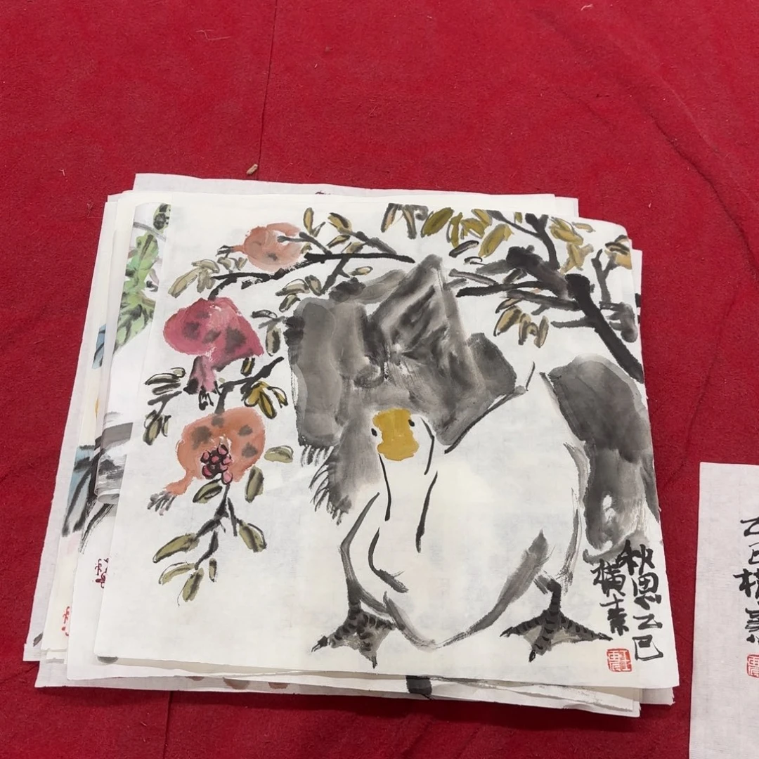 国画花鸟的翅膀和翅膀是